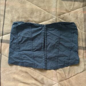 PrettyLittleThing Dark Blue Crop Top